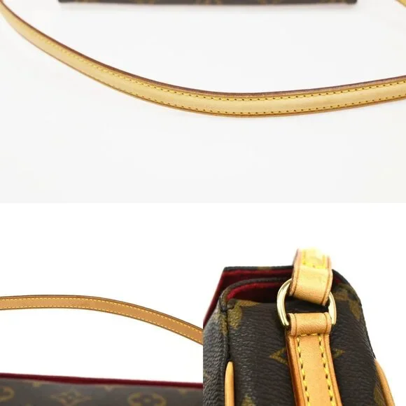 LOUIS VUITTON Recital Shoulder Hand Bag Monogram Leather Brown M51900 50ZA120 - Picture 14 of 15